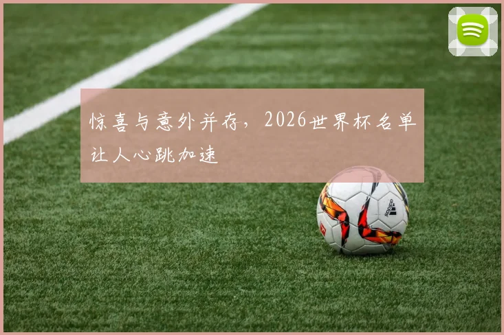 惊喜与意外并存，2026世界杯名单让人心跳加速